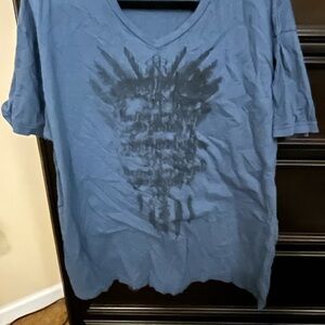 Rock & Republic Blue Graphic Tee